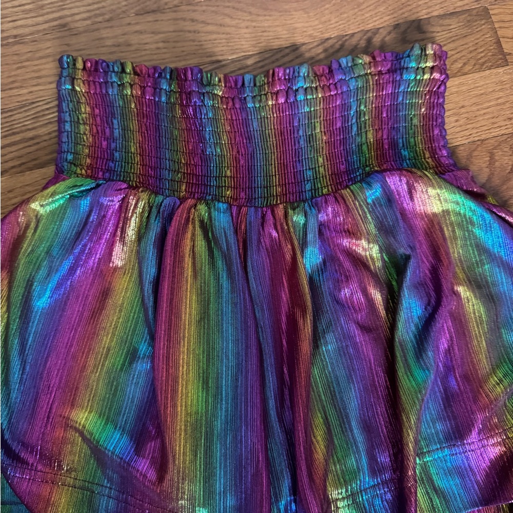 TCEC Multicolor Metallic Women Shorts